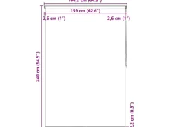 vidaXL Duschrollo 160x240 cm Seesternmuster 142863
