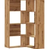 vidaXL Eck-Bücherregal 4 Etagen Artisan-Eiche 85x85x140 Holzwerkstoff