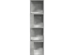 vidaXL Eckregal Betongrau 33x33x132 cm Holzwerkstoff