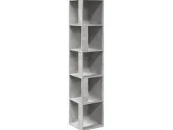 vidaXL Eckregal Betongrau 33x33x164,5 cm Holzwerkstoff