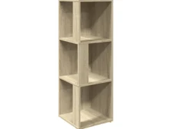 vidaXL Eckregal Sonoma-Eiche 33x33x100 cm Holzwerkstoff