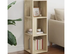 vidaXL Eckregal Sonoma-Eiche 33x33x100 cm Holzwerkstoff