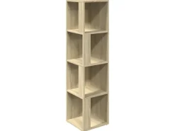 vidaXL Eckregal Sonoma-Eiche 33x33x132 cm Holzwerkstoff