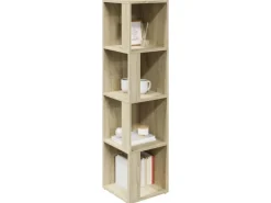 vidaXL Eckregal Sonoma-Eiche 33x33x132 cm Holzwerkstoff