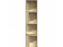 vidaXL Eckregal Sonoma-Eiche 33x33x132 cm Holzwerkstoff