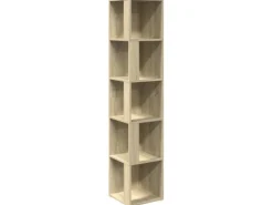 vidaXL Eckregal Sonoma-Eiche 33x33x164,5 cm Holzwerkstoff