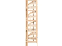 vidaXL Eckregal Zedernholz 27x27x110 cm