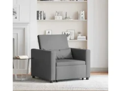 vidaXL Einzel-Schlafsofa mit Rädern Dunkelgrau 90 x 165 x 87 cm Stoff 42002685