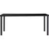 vidaXL Esstisch Schwarz 180 x 90 x 75 cm Hartglas Metall