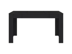 vidaXL Esstisch Schwarz 140x74,5x76 cm Holzwerkstoff