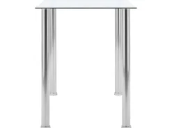 vidaXL Esstisch Transparent 120 x 60 x 75 cm Hartglas