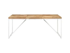 vidaXL Esstisch 180x90x76 cm Akazie und Mango Massivholz mit natürlichem Finish
