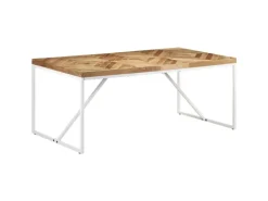 vidaXL Esstisch 180x90x76 cm Akazie und Mango Massivholz mit natürlichem Finish