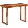 vidaXL Esstisch 110x50x76 cm Massivholz Akazie