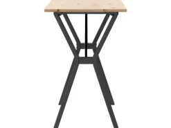 vidaXL Esstisch Y-Gestell 100x50x75 cm Massivholz Kiefer und Gusseisen