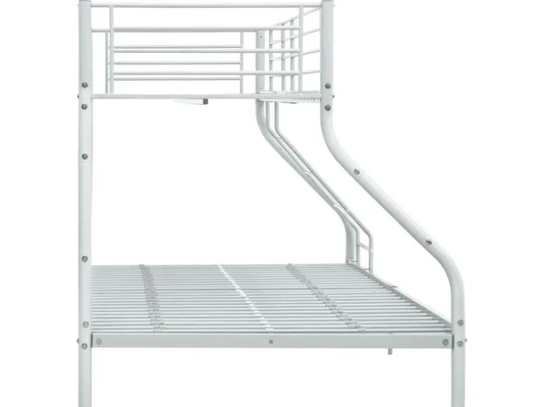 vidaXL Etagenbettgestell Weiß Metall 140x200 cm/90x200 cm621523