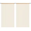 vidaXL Fadenvorhänge 2 Stk 100 x 250 cm Beige
