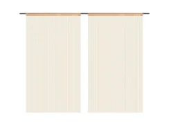 vidaXL Fadenvorhänge 2 Stk 100 x 250 cm Beige