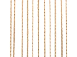vidaXL Fadenvorhänge 2 Stk 100 x 250 cm Beige