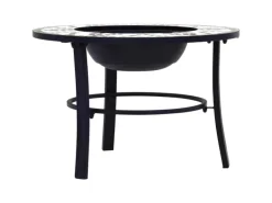 vidaXL Feuerstelle Mosaik Keramik Grün 68 cm