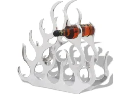 vidaXL Flaschenregal für 11 Flaschen Silbern Aluminium