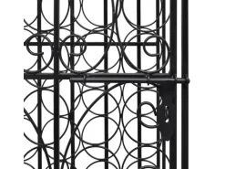 vidaXL Flaschenregal für 28 Flaschen Metall 47 x 35 x 111 cm