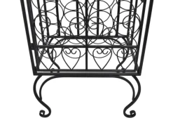 vidaXL Flaschenregal für 28 Flaschen Metall 47 x 35 x 111 cm