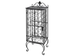 vidaXL Flaschenregal für 28 Flaschen Metall 47 x 35 x 111 cm