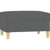 vidaXL Fußhocker Dunkelgrau 70x55x41 cm Stoff Modell 2