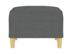 vidaXL Fußhocker Dunkelgrau 70x55x41 cm Stoff Modell 2