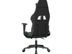 vidaXL Gaming-Stuhl mit Fußstütze Schwarz und Grün Kunstleder Modell 3