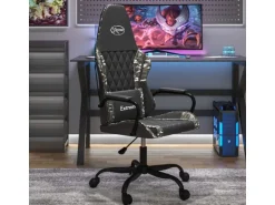 vidaXL Gaming-Stuhl mit Massagefunktion Schwarz Tarnfarben Kunstleder Modell 2