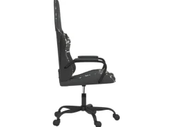 vidaXL Gaming-Stuhl mit Massagefunktion Schwarz Tarnfarben Kunstleder Modell 2