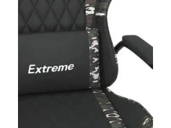 vidaXL Gaming-Stuhl mit Massagefunktion Schwarz Tarnfarben Kunstleder Modell 2