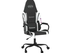 vidaXL Gaming-Stuhl Schwarz und Weiß Kunstleder Modell 7