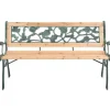 vidaXL Gartenbank Holz 122 cm