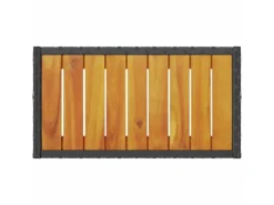 vidaXL Gartenbank 2-Sitzer mit Kissen und Tisch Schwarz Poly Rattan