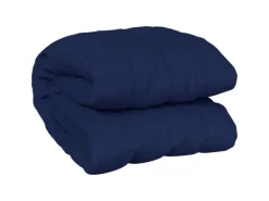 vidaXL Gewichtsdecke Blau 140x200 cm 10 kg Stoff