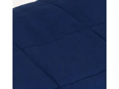 vidaXL Gewichtsdecke Blau 140x200 cm 10 kg Stoff
