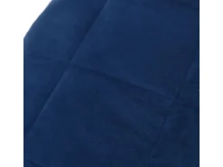 vidaXL Gewichtsdecke Blau 220x240 cm 15 kg Stoff