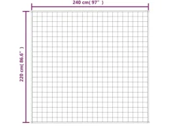 vidaXL Gewichtsdecke Blau 220x240 cm 15 kg Stoff Modell 1