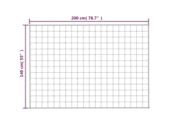 vidaXL Gewichtsdecke Blau 140x200 cm 10 kg Stoff Modell 1