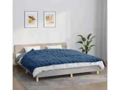 vidaXL Gewichtsdecke Blau 155x220 cm 7 kg Stoff Modell 1
