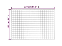 vidaXL Gewichtsdecke Blau 155x220 cm 7 kg Stoff Modell 1