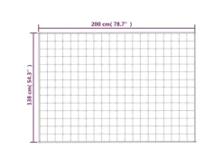 vidaXL Gewichtsdecke Blau 138x200 cm 10 kg Stoff Modell 1