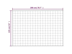 vidaXL Gewichtsdecke Blau 135x200 cm 10 kg Stoff Modell 1