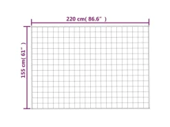 vidaXL Gewichtsdecke Blau 155x220 cm 11 kg Stoff Modell 1