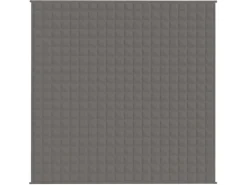 vidaXL Gewichtsdecke Grau 200x200 cm 13 kg Stoff Modell 1