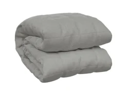 vidaXL Gewichtsdecke Grau 140x200 cm 6 kg Stoff