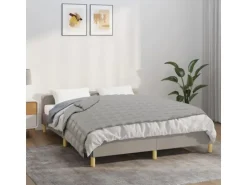vidaXL Gewichtsdecke Grau 140x200 cm 6 kg Stoff